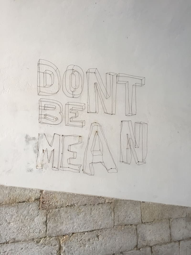 Dont be mean