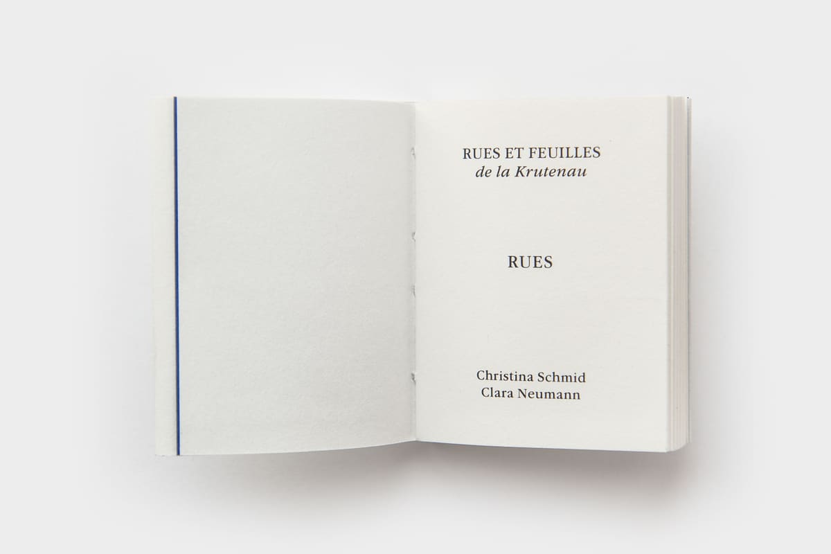 Rues et Feuilles de la Krutenau, Reihe 3, Bild 2