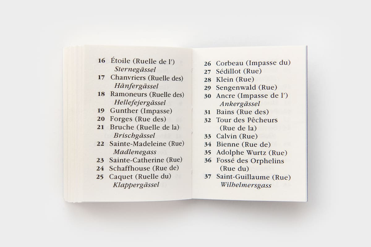 Rues et Feuilles de la Krutenau, Reihe 5, Bild 2